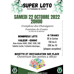 Loto FC Fontaine Le Comte le 22/10/2022