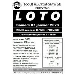 LOTO de l'ECOLE MULTISPORTS DE PROVINS