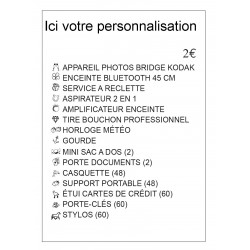 Kit de tombola « F » du Palais du Loto pour écoles et associations.