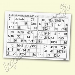 La spéciale x 6 sur fond bleu - Palais du Loto.