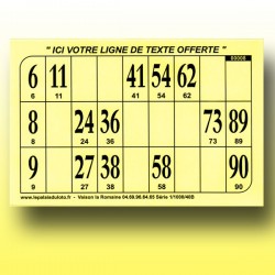 1000 Cartons de loto en feuilles 80 g