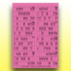 125 plaques de 8 cartons de loto (numérotation aléatoire) au Palais du Loto