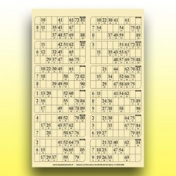 83 plaques de 12 cartons de loto 250 g (numérotation aléatoire) au Palais du Loto