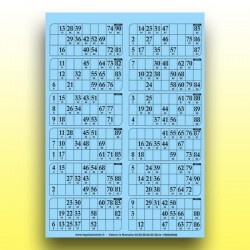 83 plaques de 12 cartons de loto 250 g (2 x 90 numéros) au Palais du Loto