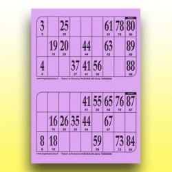 500 plaques de 2 cartons de loto rigides 1 mm - 900 g au Palais du Loto