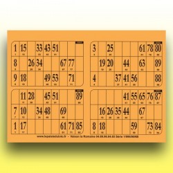 250 plaques de 4 cartons de loto rigides 1 mm - 900 g au Palais du Loto