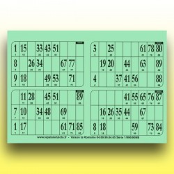 250 plaques de 4 cartons de loto rigides 1 mm - 900 g au Palais du Loto