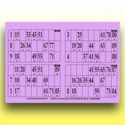 250 plaques de 4 cartons de loto rigides 1 mm - 900 g au Palais du Loto