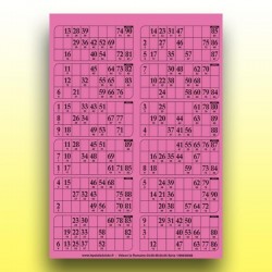 83 plaques de 12 cartons de loto 1 mm - 900 g (2 x 90 numéros) au Palais du Loto