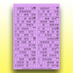 83 plaques de 12 cartons de loto 1 mm - 900 g (2 x 90 numéros) au Palais du Loto