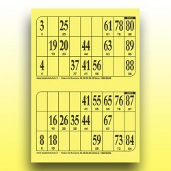 500 plaques de 2 cartons de loto très épaisses 2 mm - 1300 g