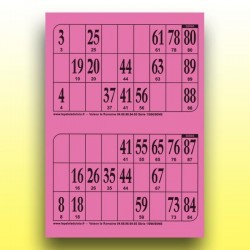 500 plaques de 2 cartons de loto très épaisses 2 mm - 1300 g