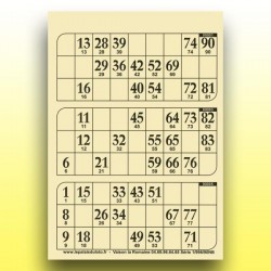 333 plaques de 3 cartons de loto très épaisses 2 mm - 1300 g au Palais du Loto