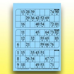 333 plaques de 3 cartons de loto très épaisses 2 mm - 1300 g au Palais du Loto