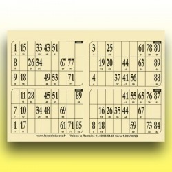 250 plaques de 4 cartons de loto très épaisses 2 mm - 1300 g au Palais du Loto