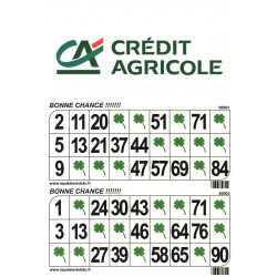 500 plaques de 2 cartons de loto Mega Pub 250 g