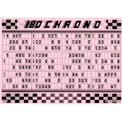 180 Chrono en vert, en jaune, en bleu et en rose - Palais du Loto.