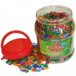 Boîte de 5000 pions Ø 15 mm pour loto.