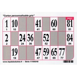 1000 Cartons de loto Bristol 250 g couleur - vert : au Palais du Loto