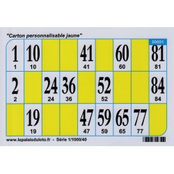 1000 Cartons de loto Bristol 250 g couleur - vert : au Palais du Loto