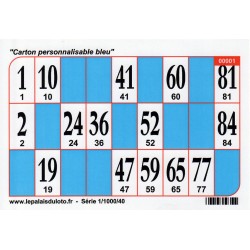 1000 Cartons de loto Bristol 250 g couleur - vert : au Palais du Loto