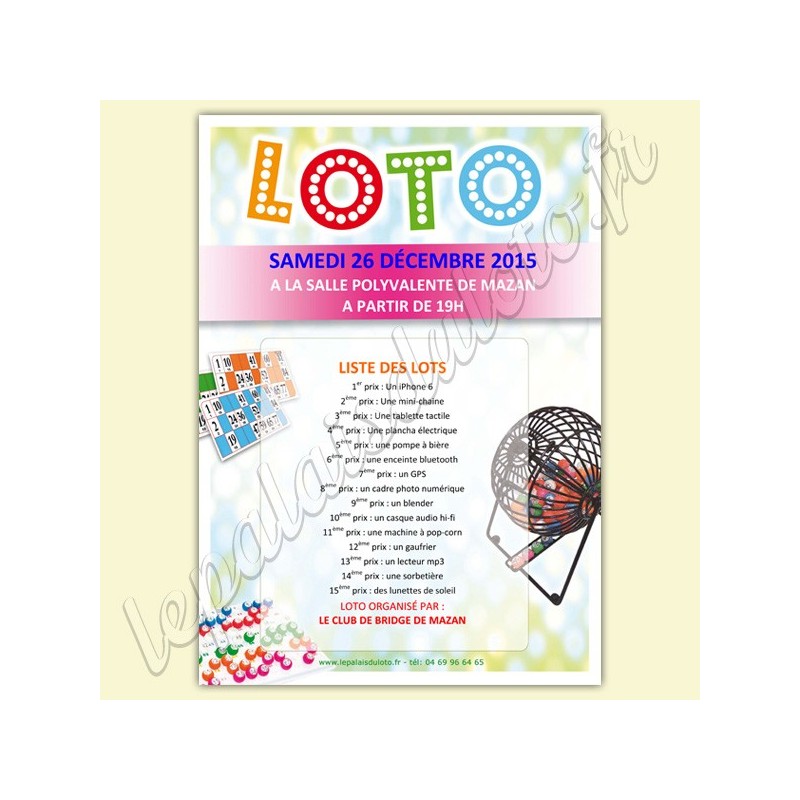 100 Flyers Pour Annoncer Votre Loto Au Palais Du Loto Votre 