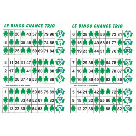 cavernedesjouets Loto Bingo - 6 grilles de Loto sur 1 Plaque en Carton EP. 1.5 mm, Jaune Intense - Accessoire Joueur, Materiel - Set Planche et Carte