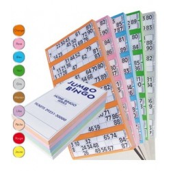 Carnet de 125 feuilles de loto Jumbo Bingo - Palais du Loto.