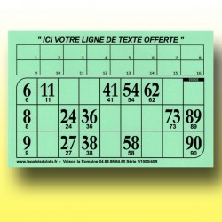 Pack 125 Cartons Rigides de Loto - Jaune - Jour de Fête - Boutique Jour de  fête