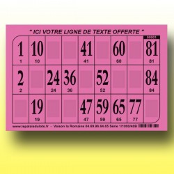 1000 cartons de loto Bristol 250 gr : panaché de couleurs