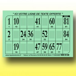 1000 cartons de loto Bristol 250 gr : panaché de couleurs