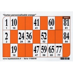 500 cartons de loto bleus souples 200 g personnalisables au Palais du Loto