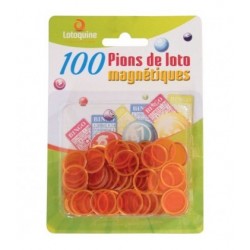 100 pions magnétiques bleus de loto