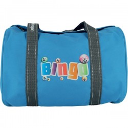 Lot de 3 sacs Bingo, un sac Bingo bleu, un sac Bingo noir et un