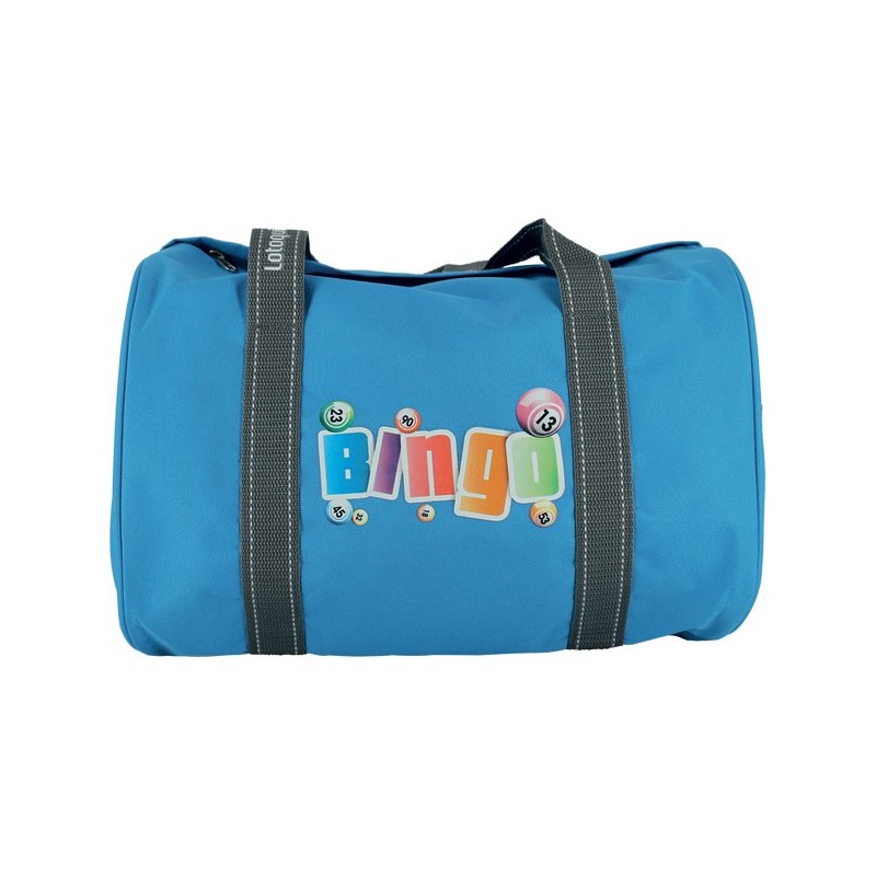 Sac Bingo bleu faisant partie du lot de 3 sacs Bingo - Palais du Loto.