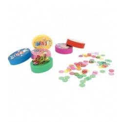 Au Palais du Loto,12 Palets magnétiques BINGO + 100 pions.