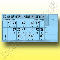 100 Cartes Fidélité loto Bristol 250 g : Au Palais du Loto