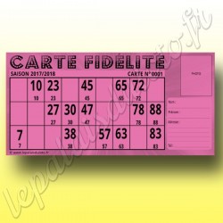 100 Cartes Fidélité loto Bristol 250 g : Au Palais du Loto