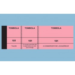 Lot de 10 blocs de 100 tickets jaunes pour tombola - Palais du Loto.