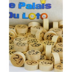 90 jetons de loto en buis