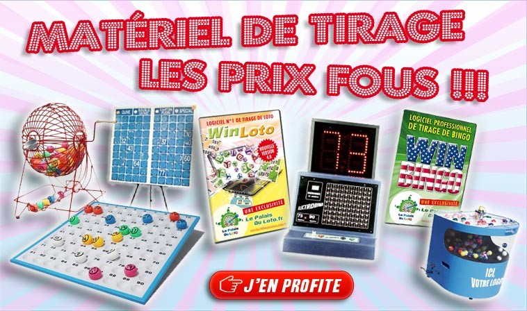 Matériel ultra résistant en bois pour animation loto bingo